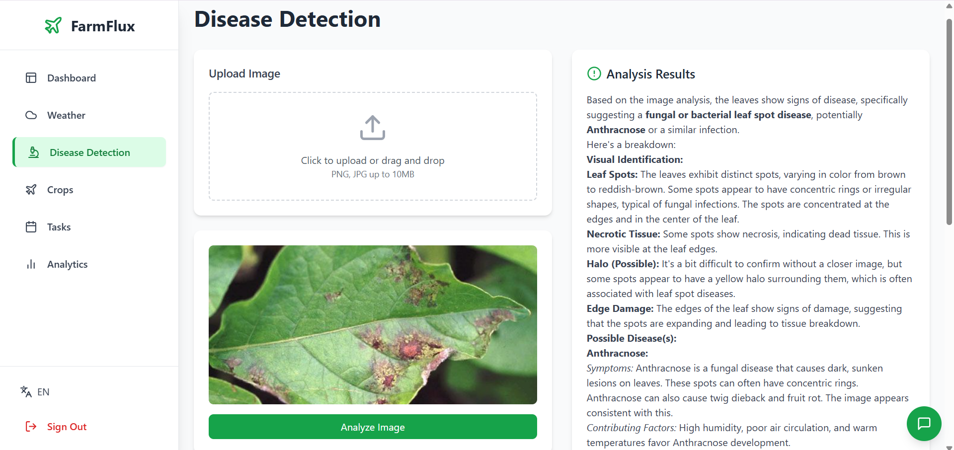 Disease upload